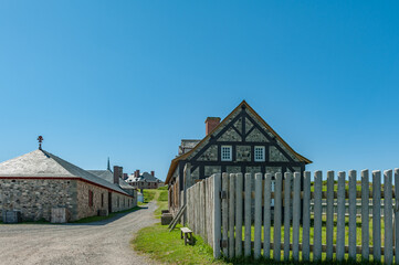 Fortification at the Fortress of Louisbourg Cape Breton Nova Scotia Canada