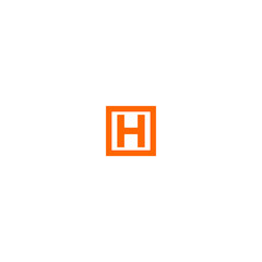Obraz premium Logo Box H letter logo Design