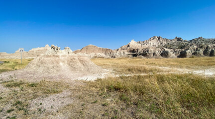 Fototapeta na wymiar Badlands South Dakota rock formation