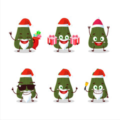 Santa Claus emoticons with squash cartoon character