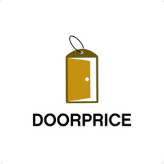 Visual combination of door and price tag