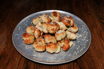 Delicious garlic knots