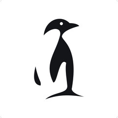 Simple penguin illustration - obrazy, fototapety, plakaty