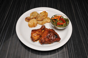 Delicious barbeque chicken