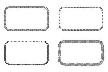 Greek pattern for banner design. Seamless vector floral border design. Banner design. Turkish ornament. Stock image. EPS 10.