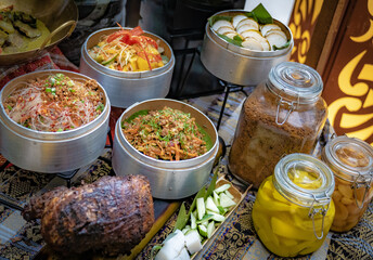 Variety of Colourful Ramadan or Arabic Food 