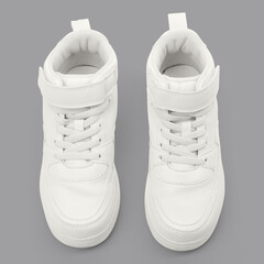 White high top sneakers unisex footwear fashion