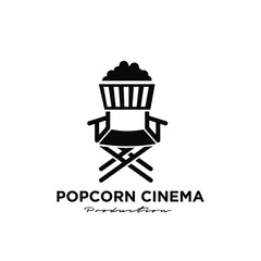 popcorn movies film logo icon design