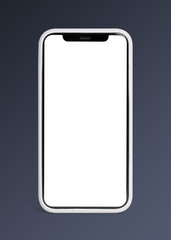 Mobile phone screen mockup digital device