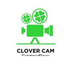 clover film movies logo icon design