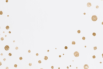 Glittery gold dots celebration background