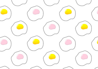 卵イラスト　背景　白バック