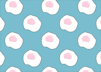 卵イラスト　目玉焼き背景