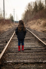 child on railway