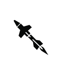 missile icon,vector best flat icon.