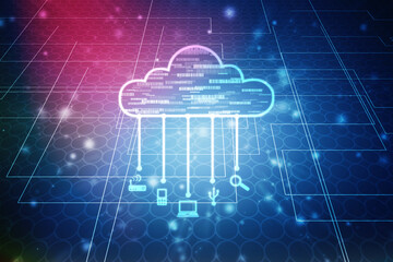 Digital Abstract technology background,2d illustration