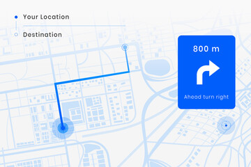 Smart car GPS screen navigator interface