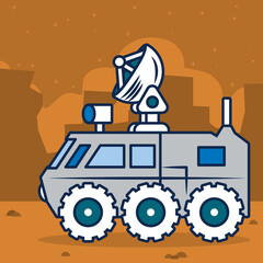 space car illustration