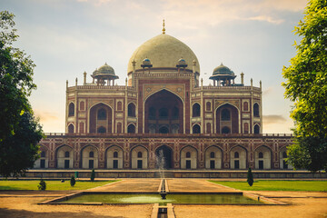 unesco heritage site Humayun Tomb in New Delhi, India