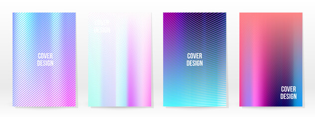 Holographic Poster Set Iridescent Technology Cover