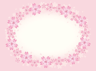 Sakura cherry blossom  flower and petal flame background