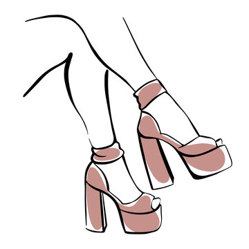 Platform Shoes clip art preview