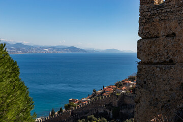 Fortress in the city of Alanya (Alanya Kalesi).