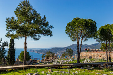 Fortress in the city of Alanya (Alanya Kalesi).