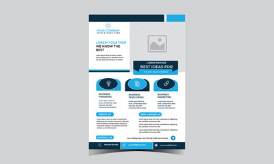 corporate business flyer design template for your business	