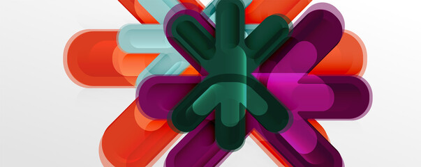 Abstract glossy crosses background for business or technology presentations, internet posters or web brochure covers