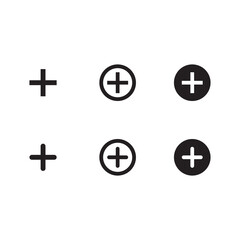 Obraz premium Add plus icon. Addition math sign