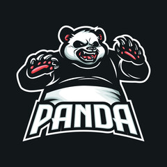 Panda Mascot logo for eSport and sport