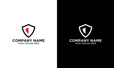 Vector logo design template. Shield sign