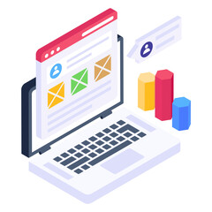 
A unique design icon of web wireframe 

