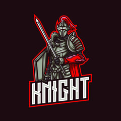 Knight Logo mascot for eSport and sport