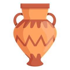 Amphora retro icon. Cartoon of amphora retro vector icon for web design isolated on white background