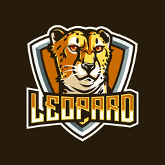 Leopard Mascot logo for eSport and sport