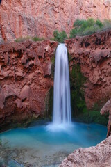 Fototapeta na wymiar Mooney Falls, Havasu Canyon, Havasupai Indian Reservation, Arizona, United States