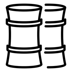 Pilates fitness icon. Outline pilates fitness vector icon for web design isolated on white background