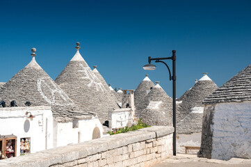 traditional Trulli alley in Alberobello, Puglia