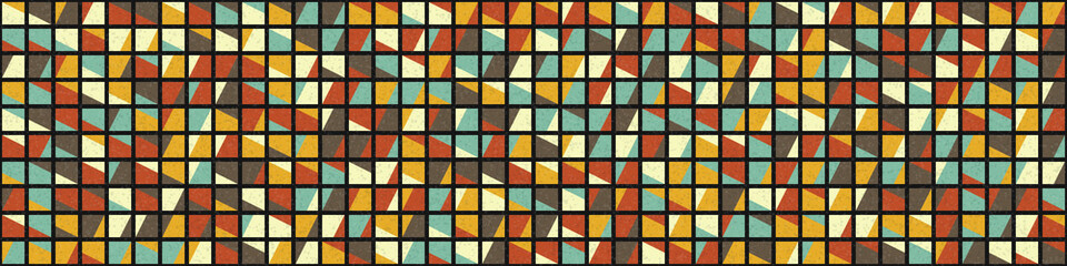 Abstract Geometric Pattern generative computational art illustration