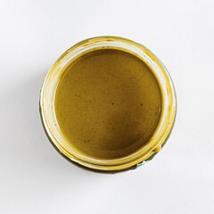 hemp butter in the bottle
