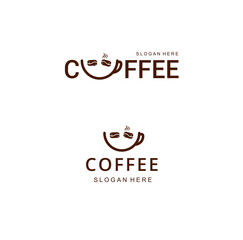 The logo of the coffee smile is brown