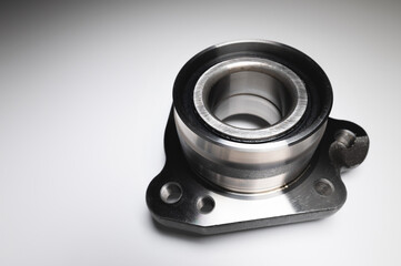 Wheel hub bearing auto new on gray gradient background
