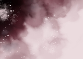 Abstract Spread Violet color on Pastel Pink Background