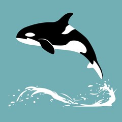 Orca in water. Killer whale jumps out of the water © Костя Мамаев