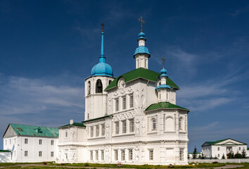Fototapeta na wymiar Spaso-Preobrazhensky Church Posolskoye Lake Baikal