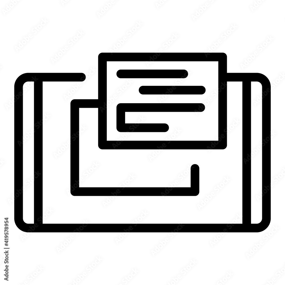 Poster ui interface icon. outline ui interface vector icon for web design isolated on white background