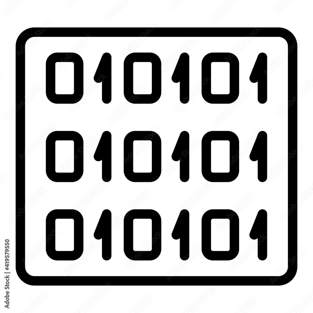 Poster code chat interface icon. outline code chat interface vector icon for web design isolated on white b