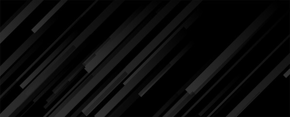Obraz premium Black minimal composition with geometric diagonal shapes. Abstract dark vector concept tech background